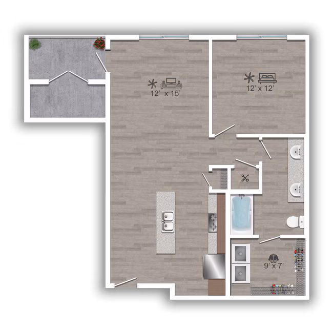 Unit 5119 5119 floor plan